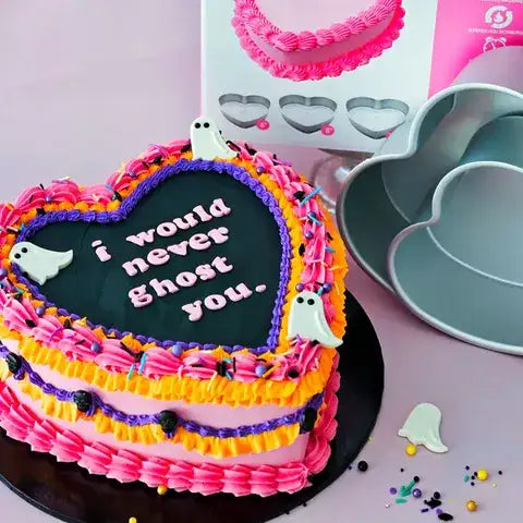 3 Piece Heart Shaped Cake Pan/Tin Set