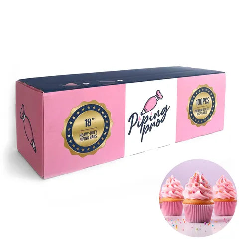 DISPOSABLE PIPING BAGS | HEAVY DUTY | 18 INCH | 100 PIECES (Cake Craft)