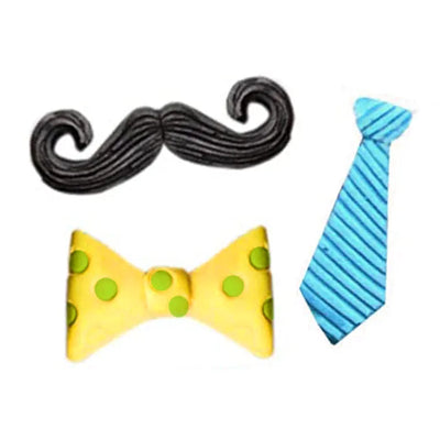MOUSTACHE, BOWS & TIES | SILICONE MOULD