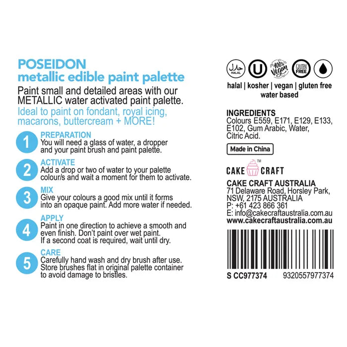 Paint Palette Metallic Paint Palette Poseidon