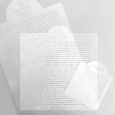 Cake Stencil Matrix 3 Piece