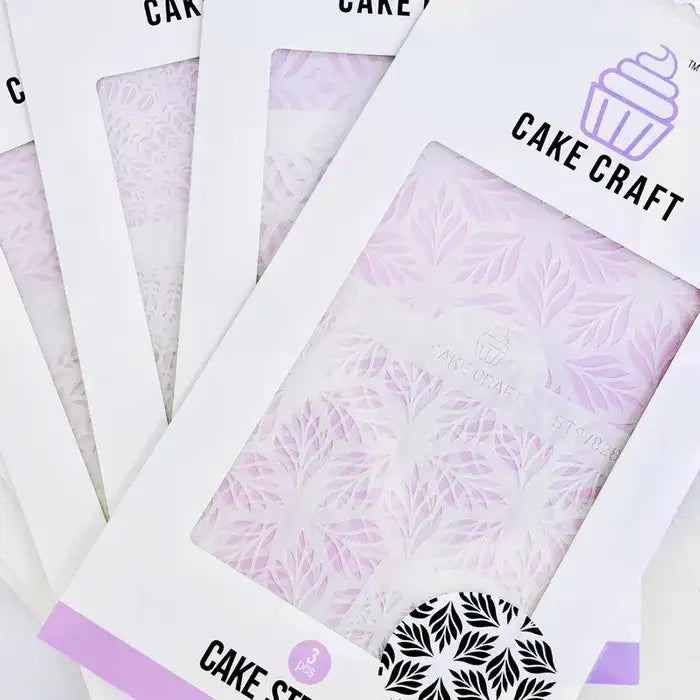 Cake Stencil Jungle Leaf 3 Piece