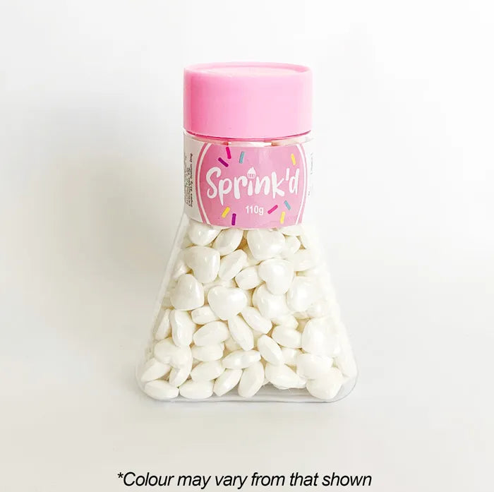 SPRINK'D HEARTS WHITE 12MM 110G
