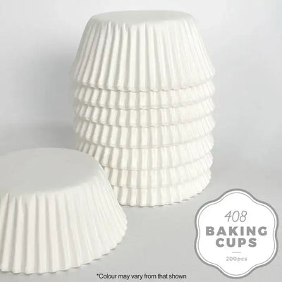 CAKE CRAFT 408 WHITE PAPER BAKING CUP | 200 PACK