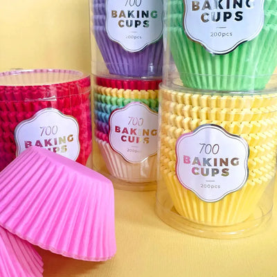 700 BAKING CUP PASTEL YELLOW 200 PACK CAKE CRAFT