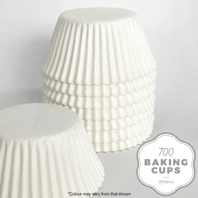 CAKE CRAFT 700 BAKING CUP | WHITE | 200 PACK