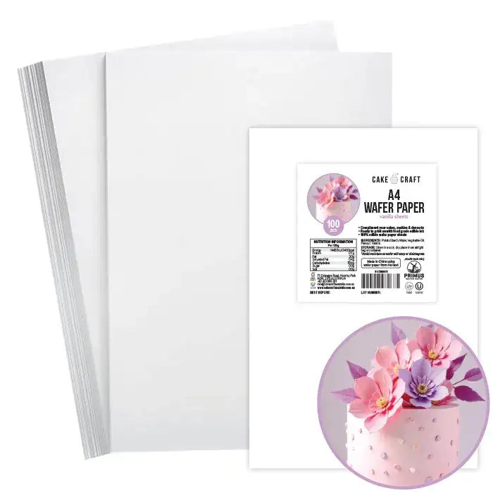 Wafer Paper - A4 Vanilla Wafer Paper