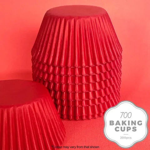 700 BAKING CUP | RED | 200 PACK (CAKE CRAFT)