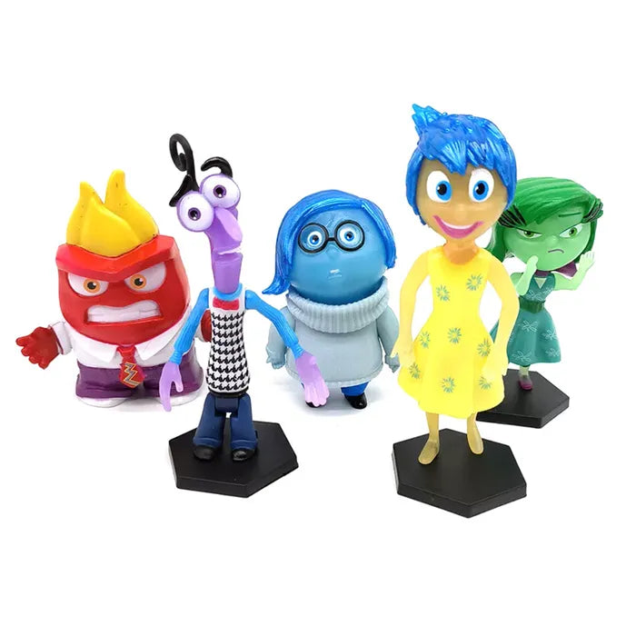 INSIDE OUT PLASTIC FIGURINES 5 PIECE SET