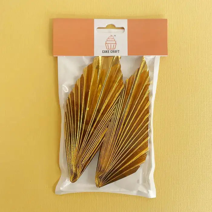 METALLIC GOLD | DECO FAN TOPPER | 2 PC SET