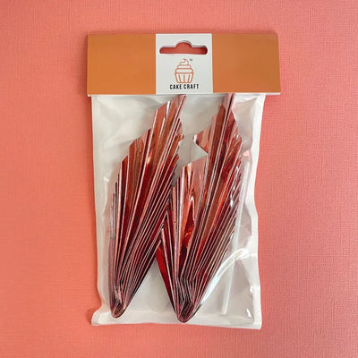 METALLIC ROSE GOLD | DECO FAN TOPPER | 2 PC SET