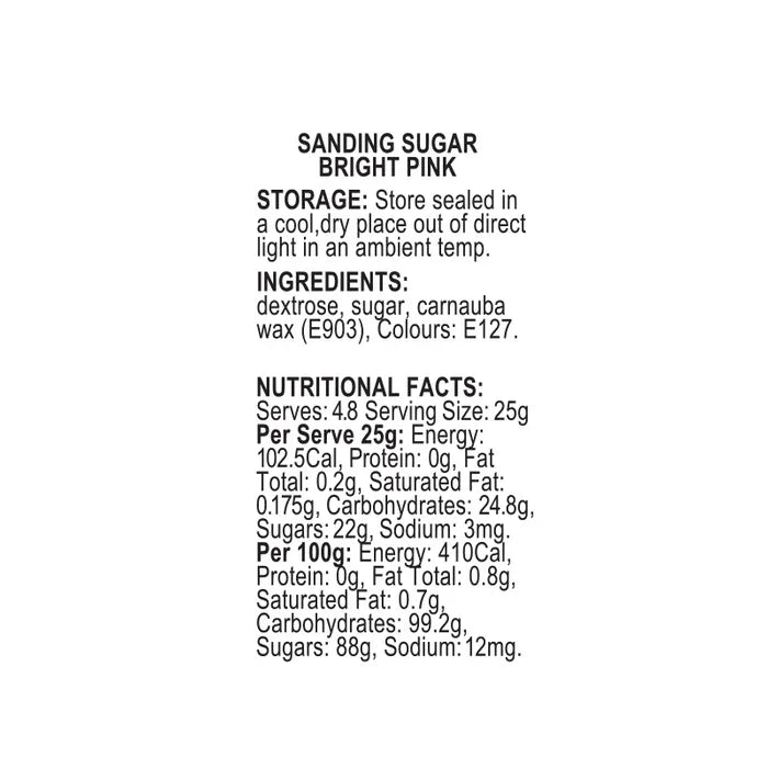 SPRINK'D | SANDING SUGAR | BRIGHT PINK | 60G