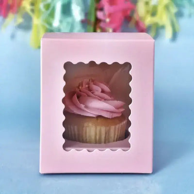 CAKE CRAFT PINK 1 HOLE CUPCAKE BOX