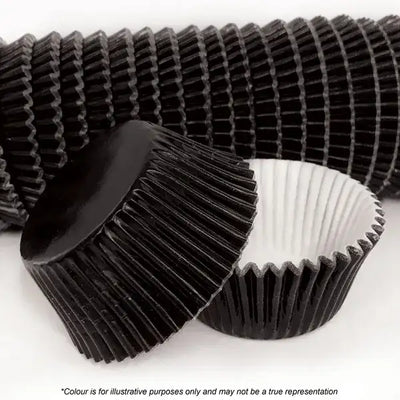 Cake Craft 55mm Black Foil Baking Cups | 500 Pack