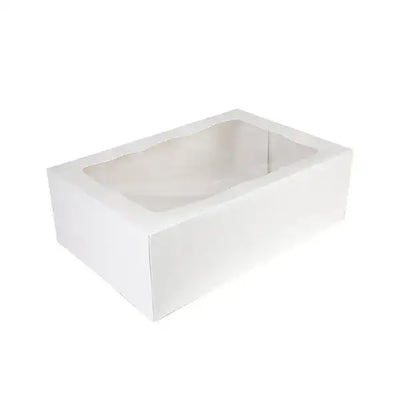 MONDO 16" x 20" Rectangular White Cake Box (6" Tall)