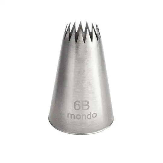 MONDO #6B S/S OPEN STAR PIPING TIP