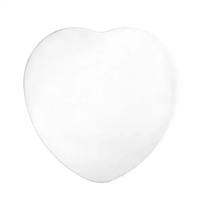MONDO White 8" 3mm Compressed Cake Board | Heart
