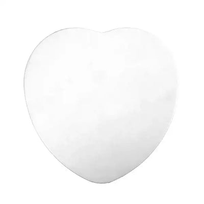 MONDO White 10" 3mm Compressed Cake Board | Heart