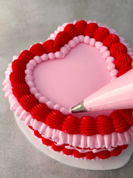 HEART CAKE BOARD 12IN WHITE - 3MM COMPRESSED MONDO