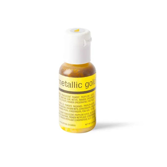 AIR BRUSH FOOD COLOUR | METALLIC GOLD | 18g (CHEFMASTER) BBF 23/02/2025