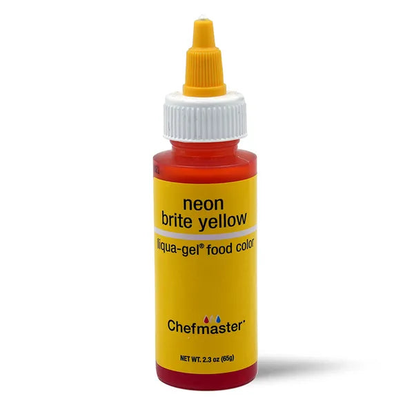 Food Colour Chefmaster Liqua-Gel Neon Yellow 2.3oz/65g