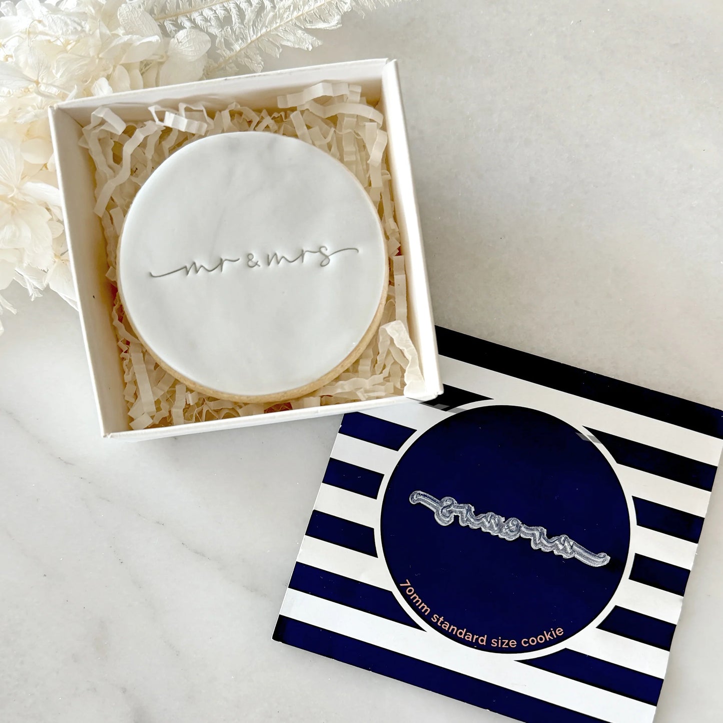 Mr and Mrs Tiny Text Stamp (Little Biskut)