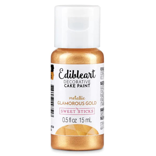 Food Colour  Edible Art Decorative Paint METALLIC GLAMOROUS GOLD 15ml