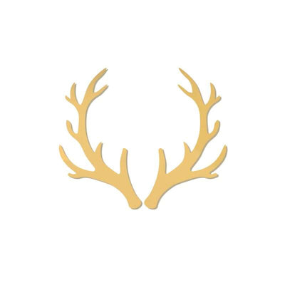 Sweet Cartel - Cupcake Charm/Topper - Reindeer Antlers - Mirror Gold