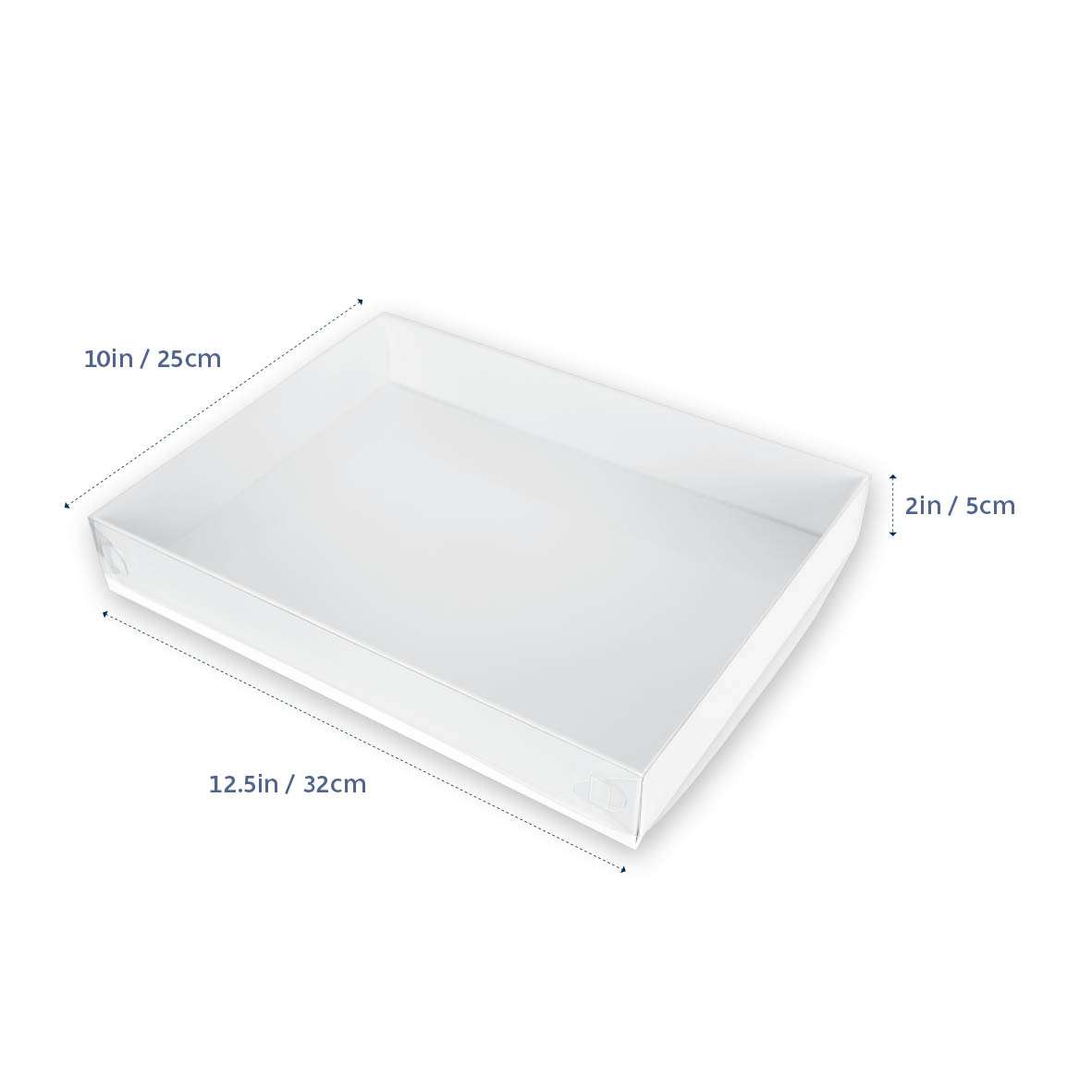 LOYAL Extra Large 12.5" x 10" Rectangular Biscuit Box 2" Tall