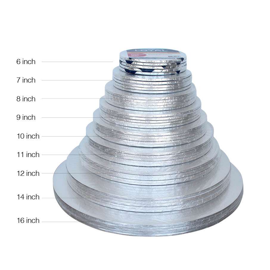 LOYAL MASONITE 11" ROUND SILVER BOARD