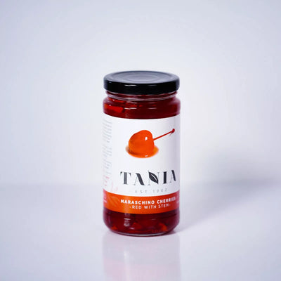 Cherry Red Maraschino Stem Tania 340g