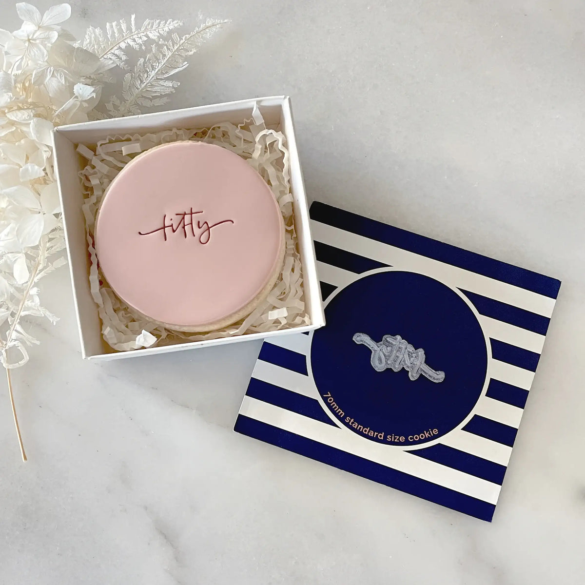 Fifty Tiny Text Stamp (Little Biskut)