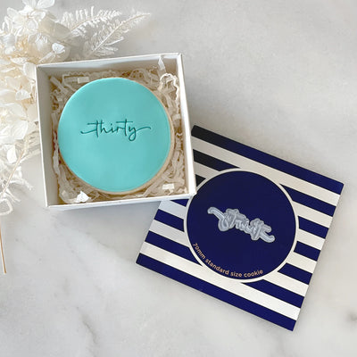 Thirty Tiny Text Stamp (Little Biskut)