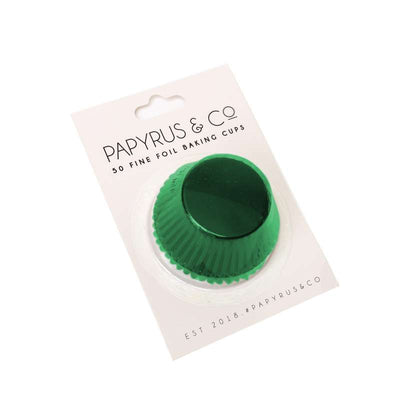 Papyrus & Co 44mm Green Foil Baking Cups | 50 Pack