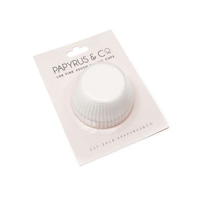 Papyrus & Co 44mm Medium White Paper Greaseproof Baking Cups | 100 pack