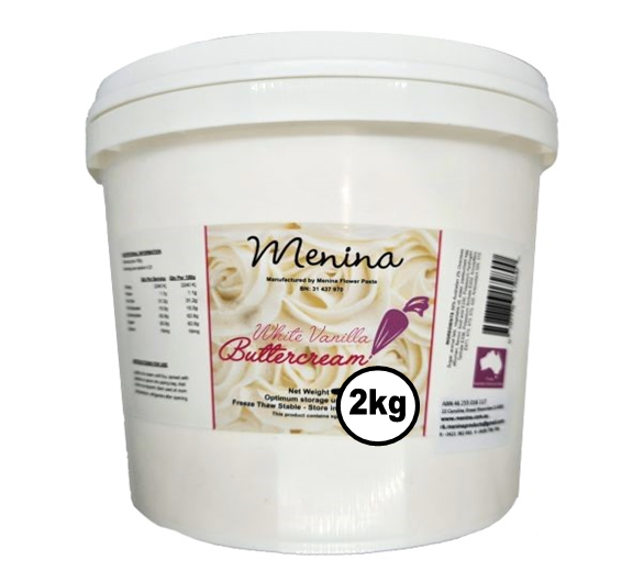Buttercream 2kg White Menina Products