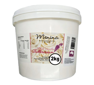 Buttercream 2kg White Menina Products