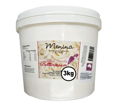Buttercream 3kg White Menina Products