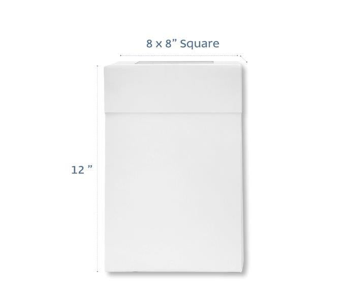Box 12" High 8" x 8" x 12"