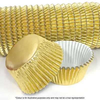 Cake Craft 44mm Gold Foil Baking Cups | 500 Pack