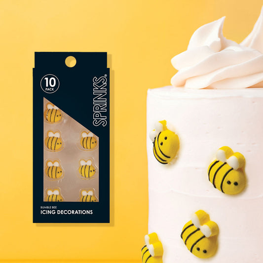 Icing Decorations - BUMBLE BEE (10 pieces) SPRINKS