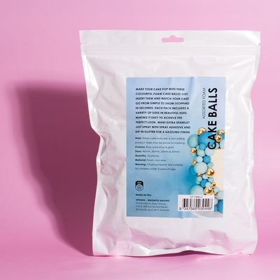 32 Cake Ball Toppers - BOLD IN BLUE SPRINKS