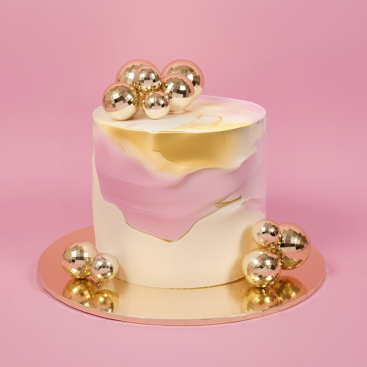 SPRINKS 12 Piece Disco Ball Toppers - GOLD