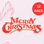 Merry Christmas Sign (Pack of 12)