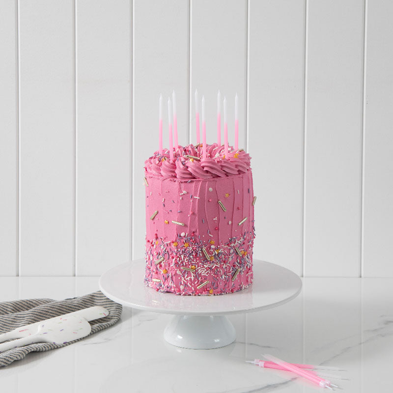 Candle Ombre Cake Candles Pink (Pack of 12)