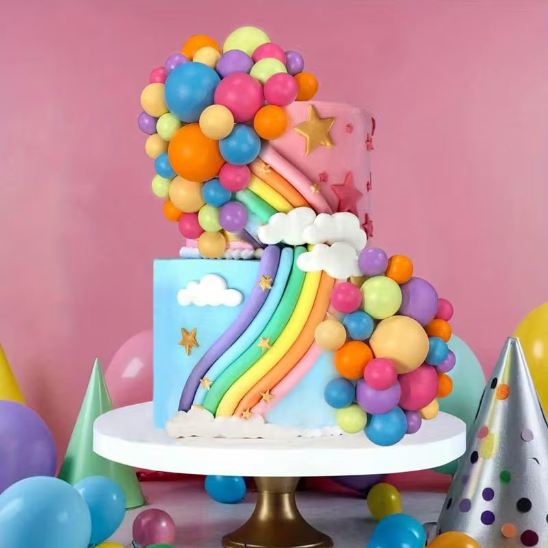 RAINBOW ASSORTED DECO BALLS