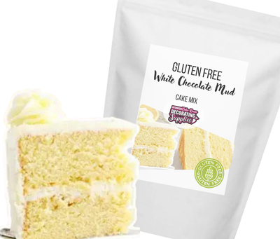GLUTEN FREE WHITE CHOCOLATE MUD CAKE MIX