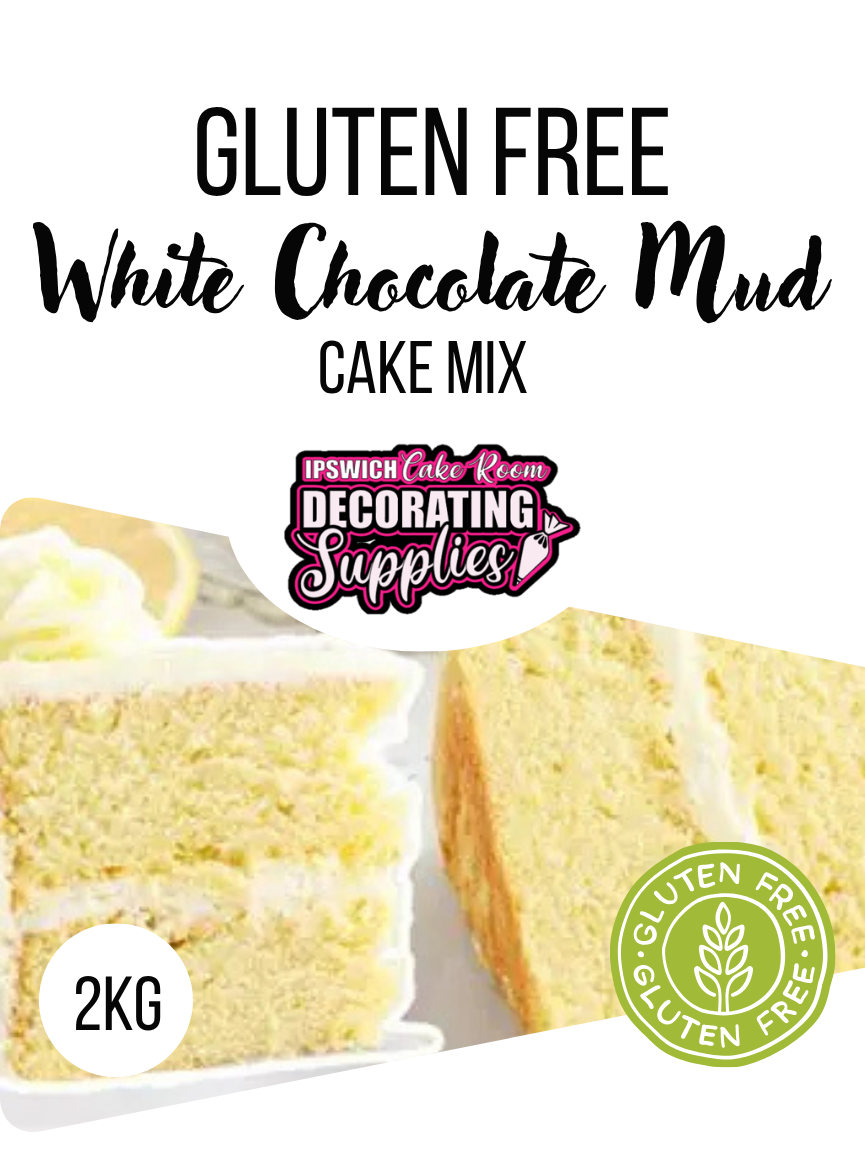 GLUTEN FREE WHITE CHOCOLATE MUD MIX 2KG