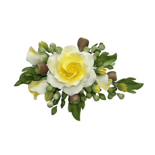 Edible Special occasion Rose Spray - Yellow