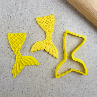 Mermaid Tail Cutter & Embosser Set